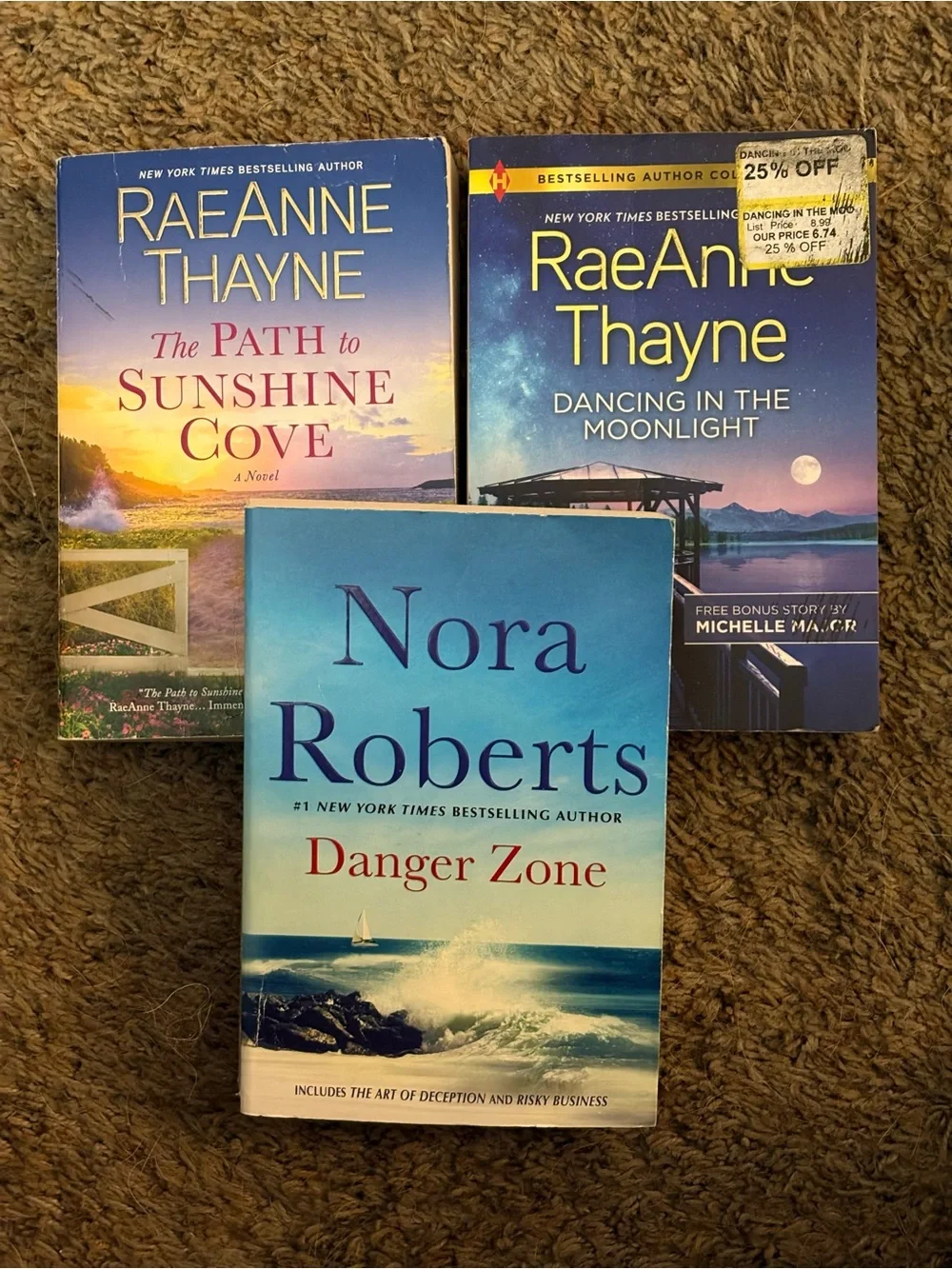 3 Romance/Adventure Novels. GUC.